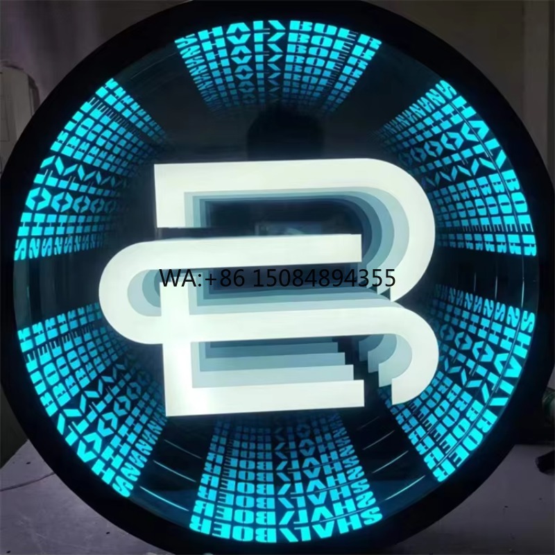 Neon Sign Custom Led - 無料デザインのカスタマイズ可能なマジックインフィニティミラーLEDネオンサイン、パーティーイベント、結婚式の装飾に