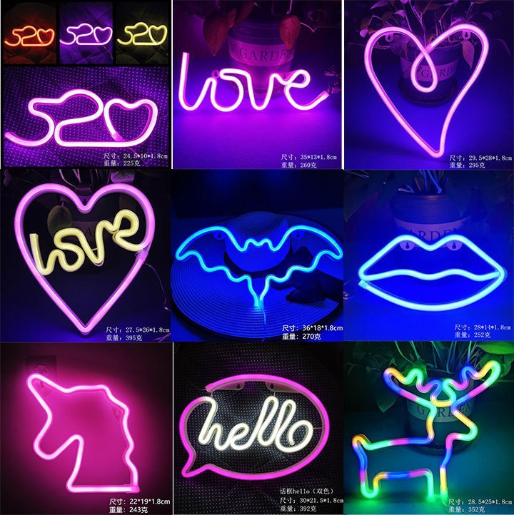 Neon Sign Custom Led - カスタムLEDネオンサイン USB/電池式 バー、寝室、ゲームルーム、結婚式、パーティー、壁飾り、クリスマスプレゼントに最適 カスタマイズ可能な照明