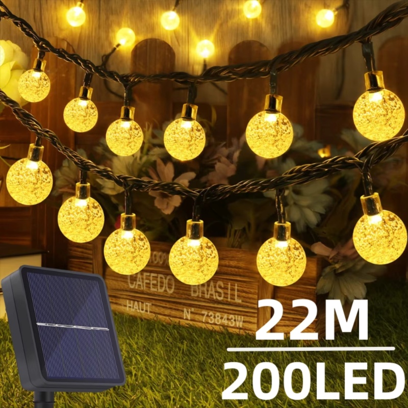 22 メートルソーラーストリングライト屋外 Led クリスタ - Lighting Decoration Outdoor のレビューと価格
