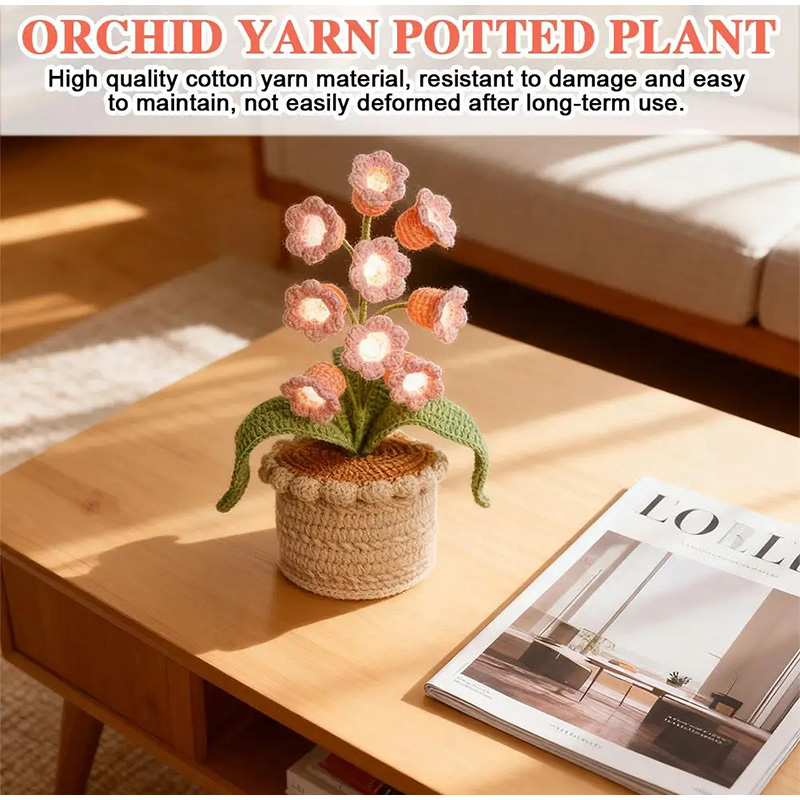 9つの輝くスズランの鉢植えの装飾品、温かみのある家の装飾、手 - Lighting Home Decor Products のレビューと価格