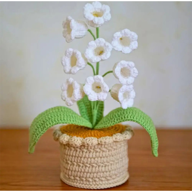 9つの輝くスズランの鉢植えの装飾品、温かみのある家の装飾、手 - Lighting Home Decor Products のレビューと価格