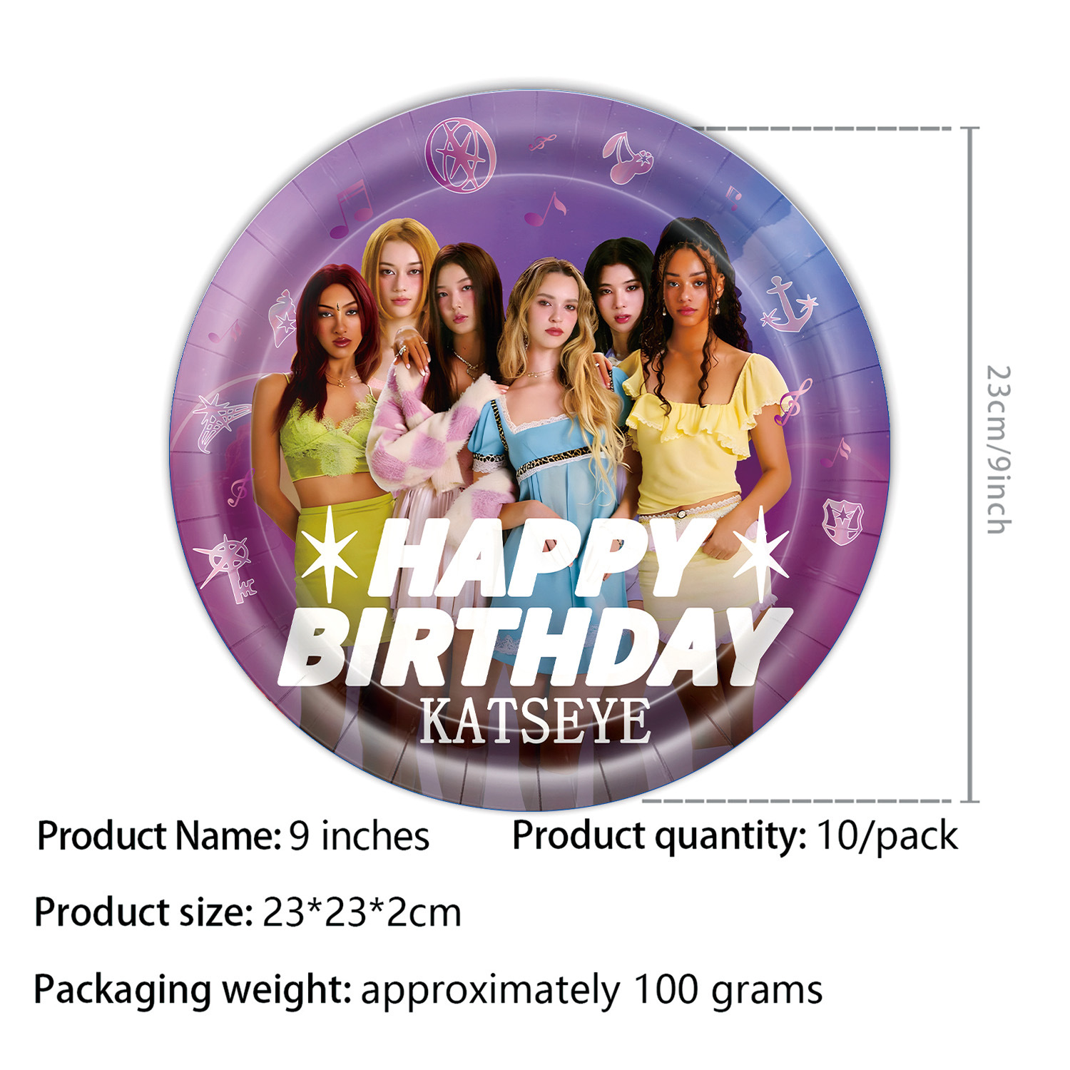 K&Katseye アイドル誕生日パーティー用品デコレーショ - Kitchen Decor Lighting のレビューと価格