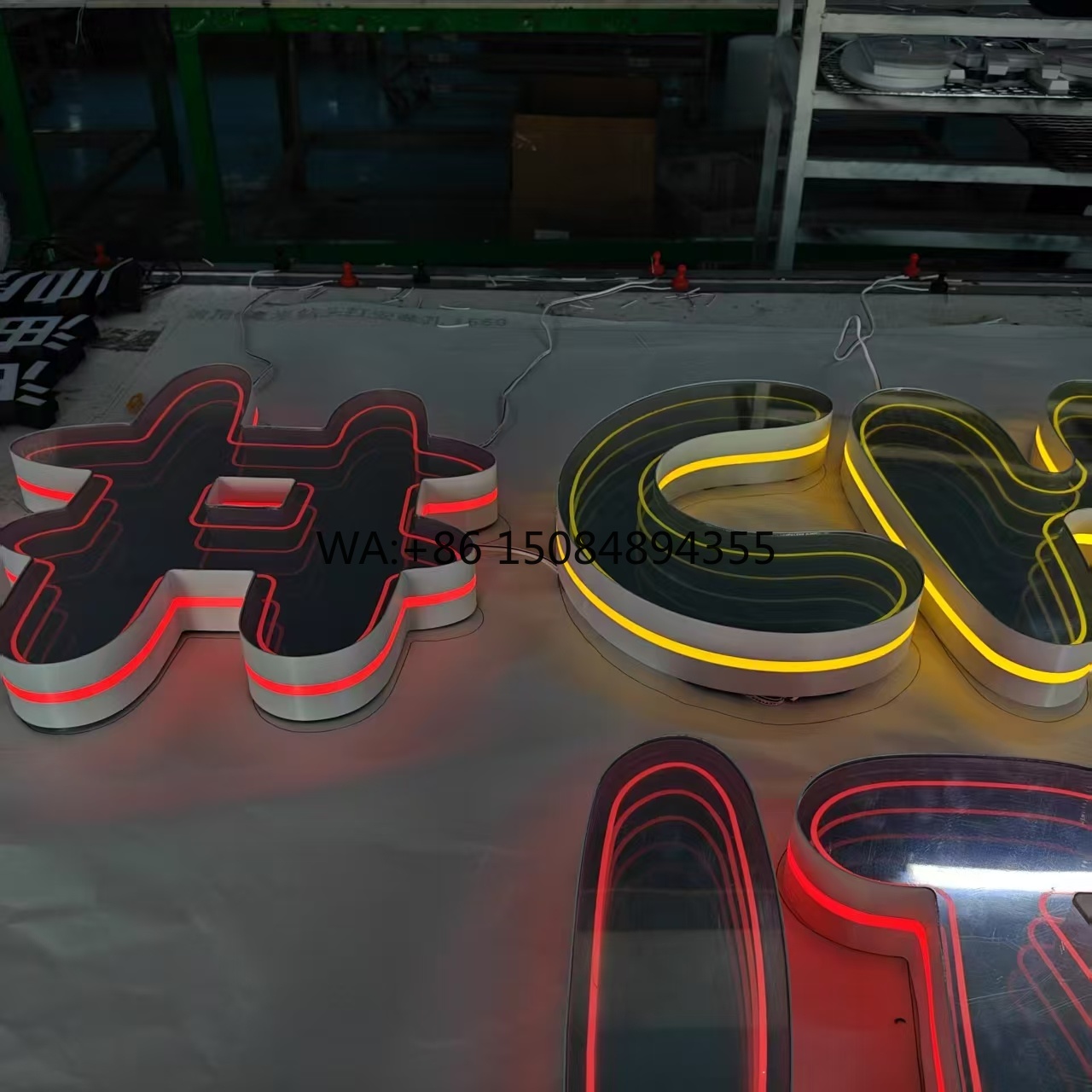 カスタマイズ可能な無限ネオンサインLED 3Dアート千層エン - Neon Sign Custom Led のレビューと価格