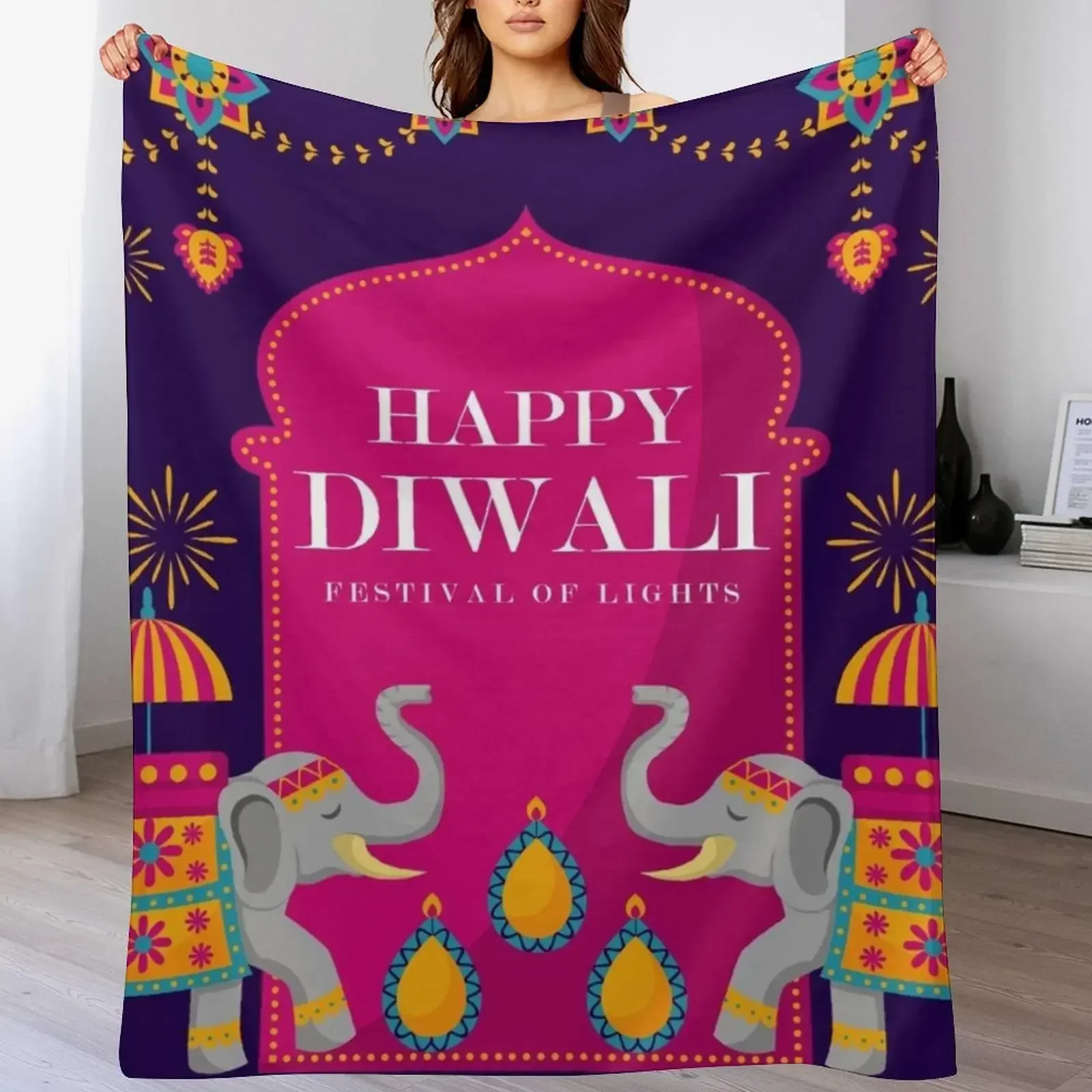 ハッピーディワリ - 光の祭典 ベビー用キッズブランケット  - Lighting Decoration For Diwali のレビューと価格