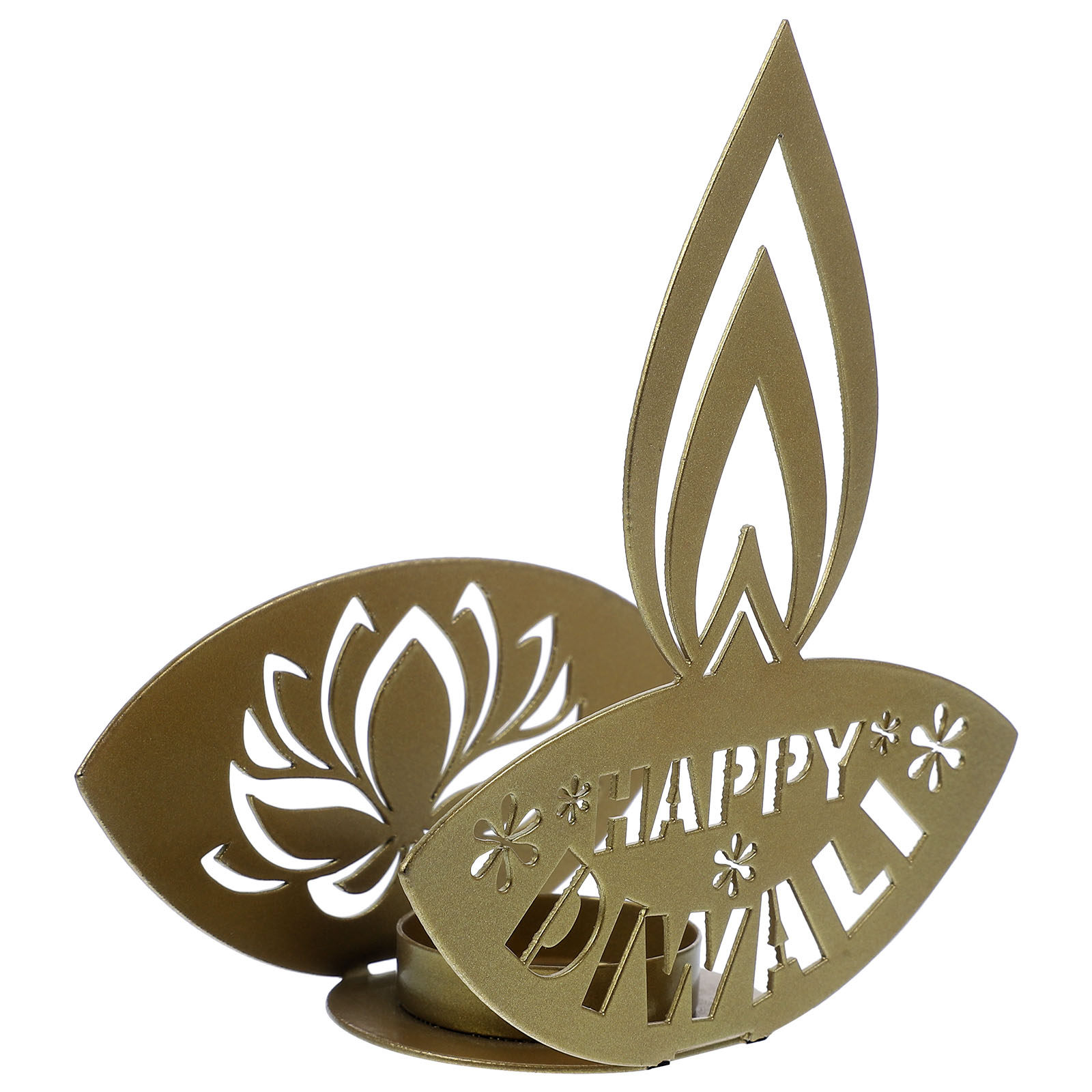 インドの祭り用プロジェクションホルダー、高級鉄製キャンドルス - Lighting Decoration For Diwali のレビューと価格
