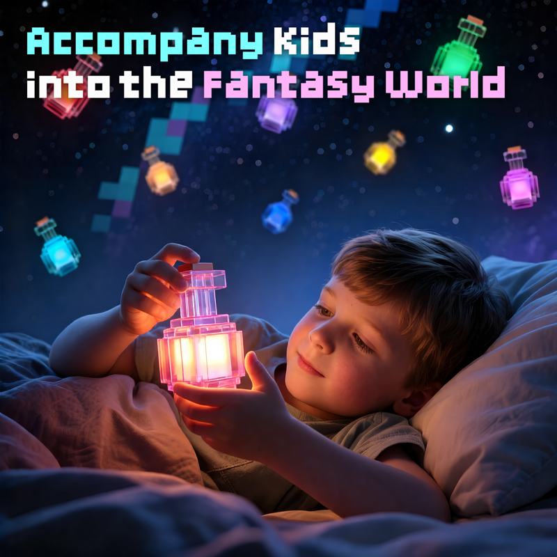 1PC 創造性 7 色薬瓶ナイトライト LED おもちゃ U - Lighting Room Decor Items のレビューと価格