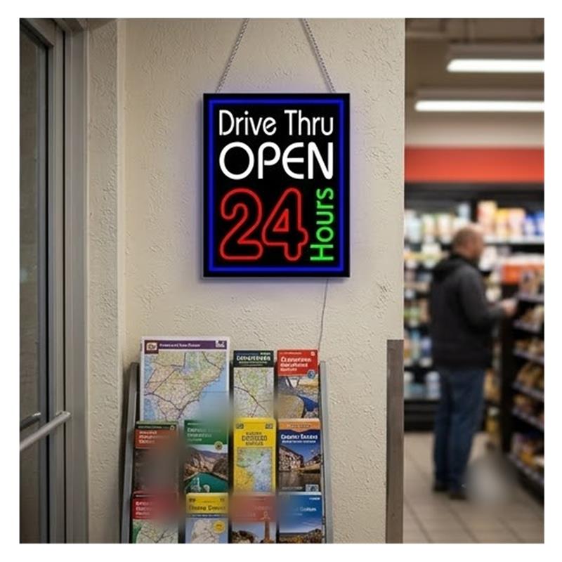 ドライブスルー24時間営業ネオンサインライト調光可能店舗、バ - Decor Lighting Opening Hours のレビューと価格