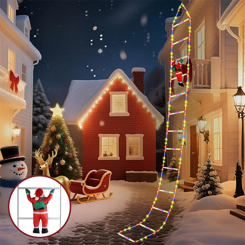 LEDクリスマスライト クリスマス装飾用はしご型ライトストリ - Lighting Decoration Outdoor のレビューと価格