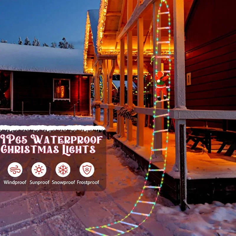 LEDクリスマスライト クリスマス装飾用はしご型ライトストリ - Lighting Decoration Outdoor のレビューと価格