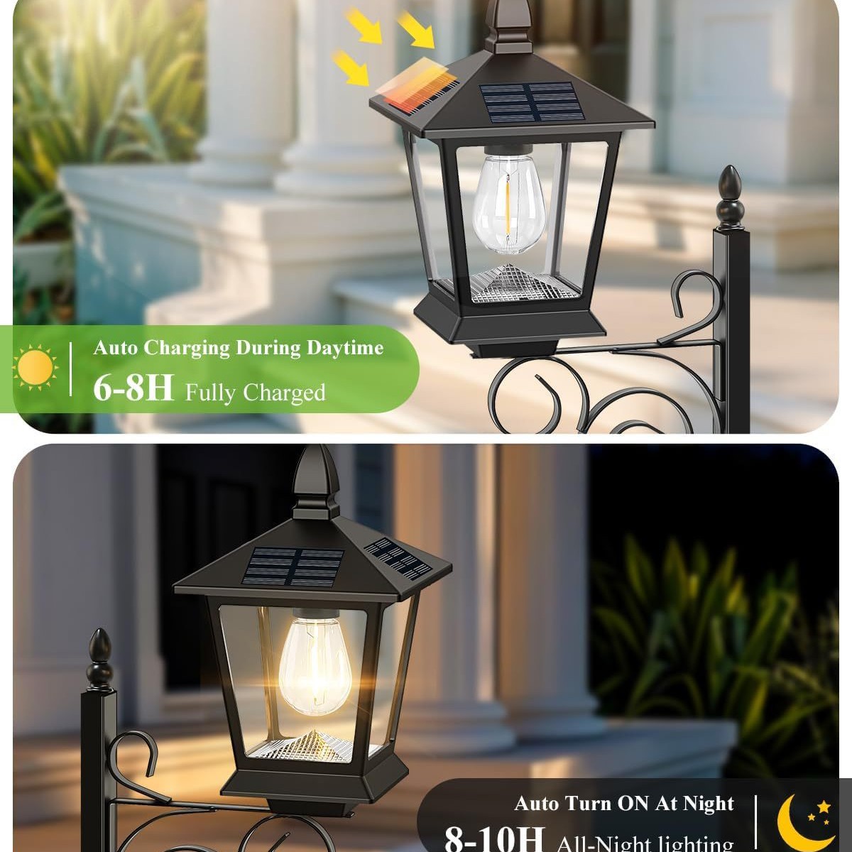 2 in 1 ソーラープランターランプ 防水 暖白色 屋外壁 - Lighting Decoration Outdoor のレビューと価格
