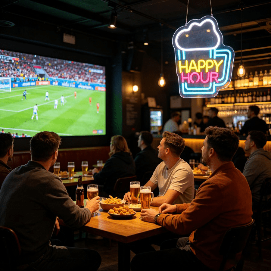 ハッピーアワー ビールマグ LEDウォールライト USB調光 - Decor Lighting Opening Hours のレビューと価格