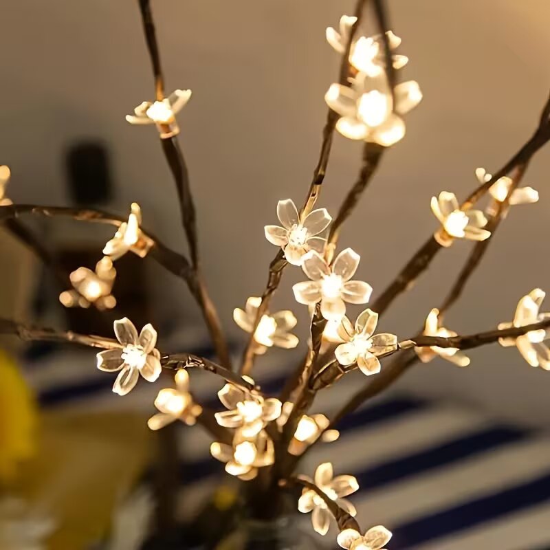 1/2PC 20LED 桜の枝ライト屋内屋外ホームデコレーシ - Lighting Decoration Outdoor のレビューと価格