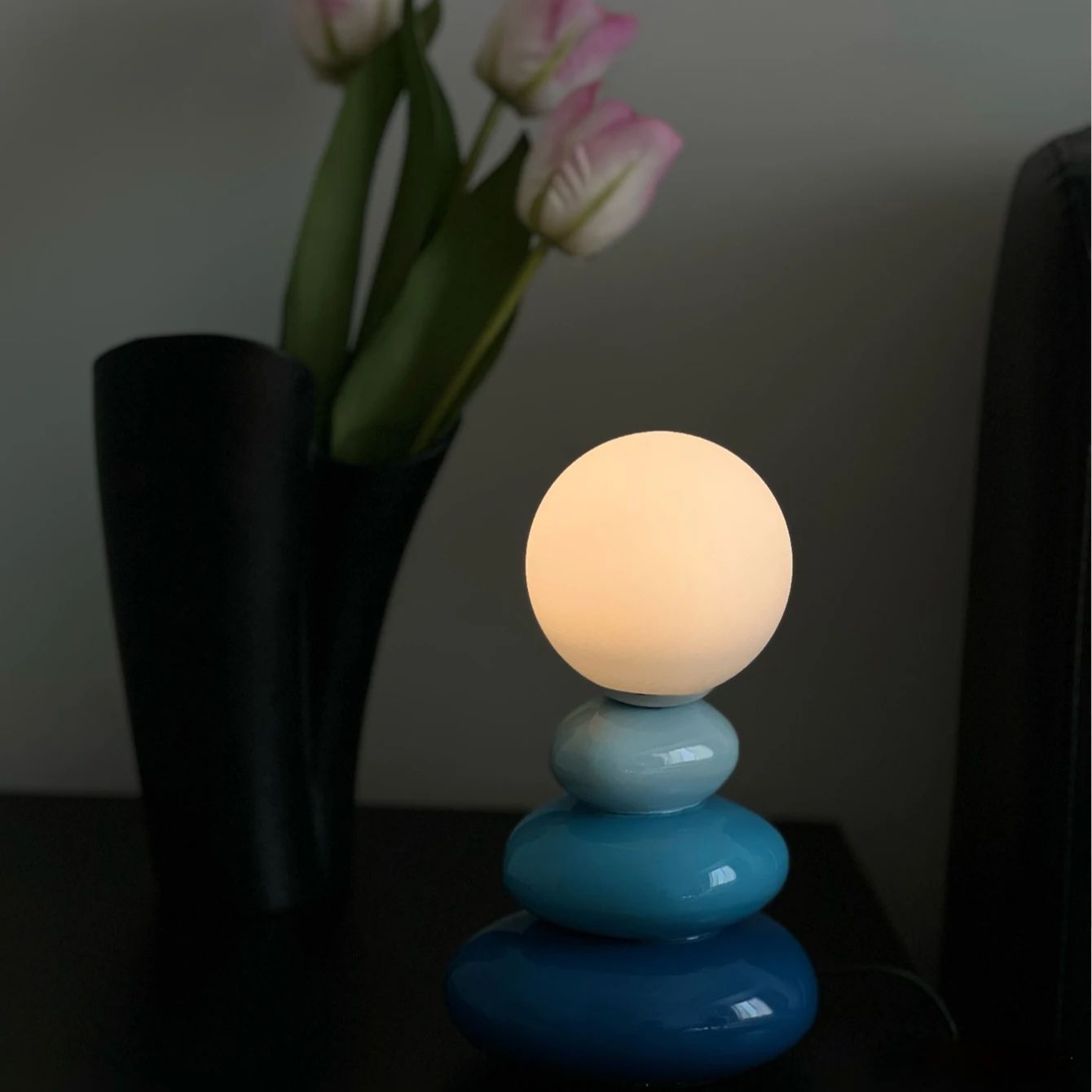LED カラフルなセラミック LED テーブルランプ寝室デス - Lighting Room Decor Items のレビューと価格