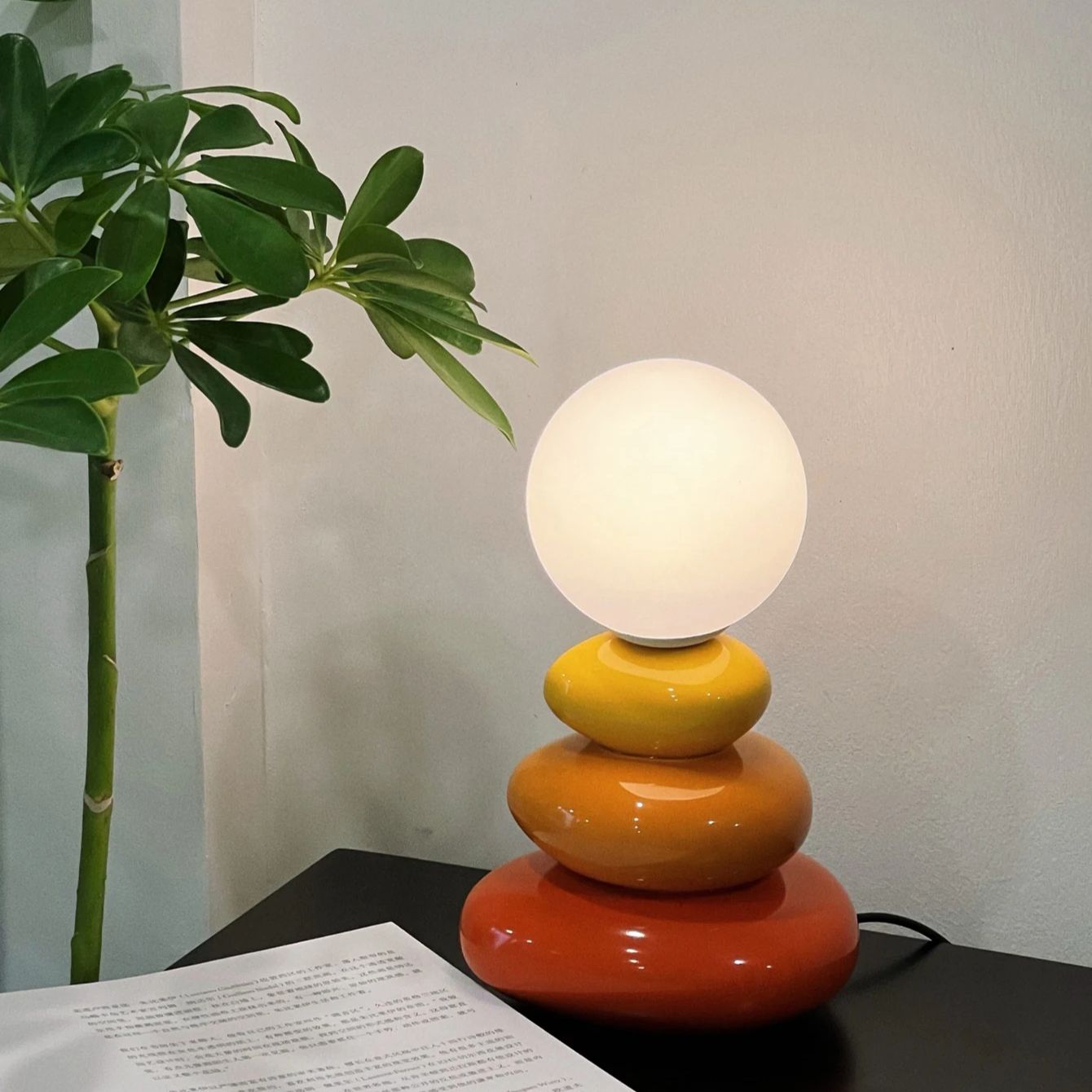 LED カラフルなセラミック LED テーブルランプ寝室デス - Lighting Room Decor Items のレビューと価格