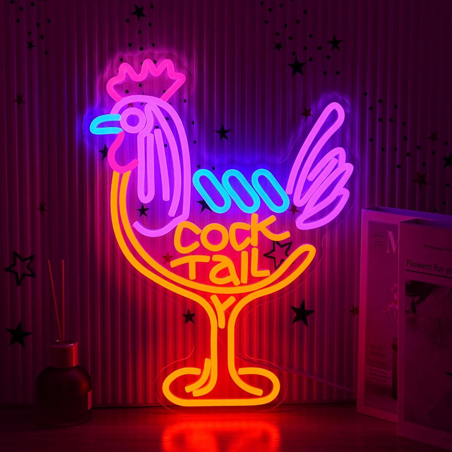 カクテルネオンサインUSB調光LEDライト、バー、パブ、男の - Kitchen Decor Lighting のレビューと価格
