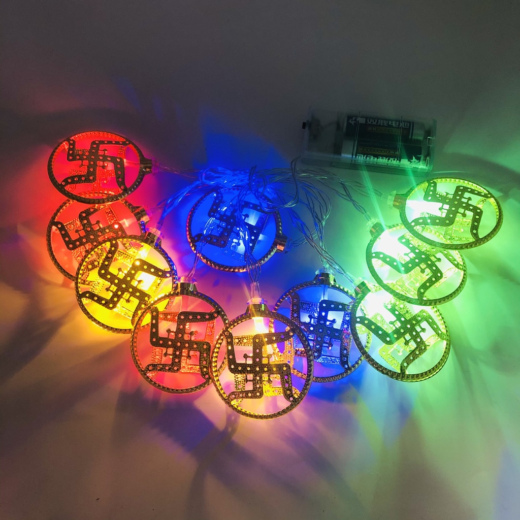 ディウォリライト-バレンタインデー用のゴールデンアイアンラン - Lighting Decoration For Diwali のレビューと価格