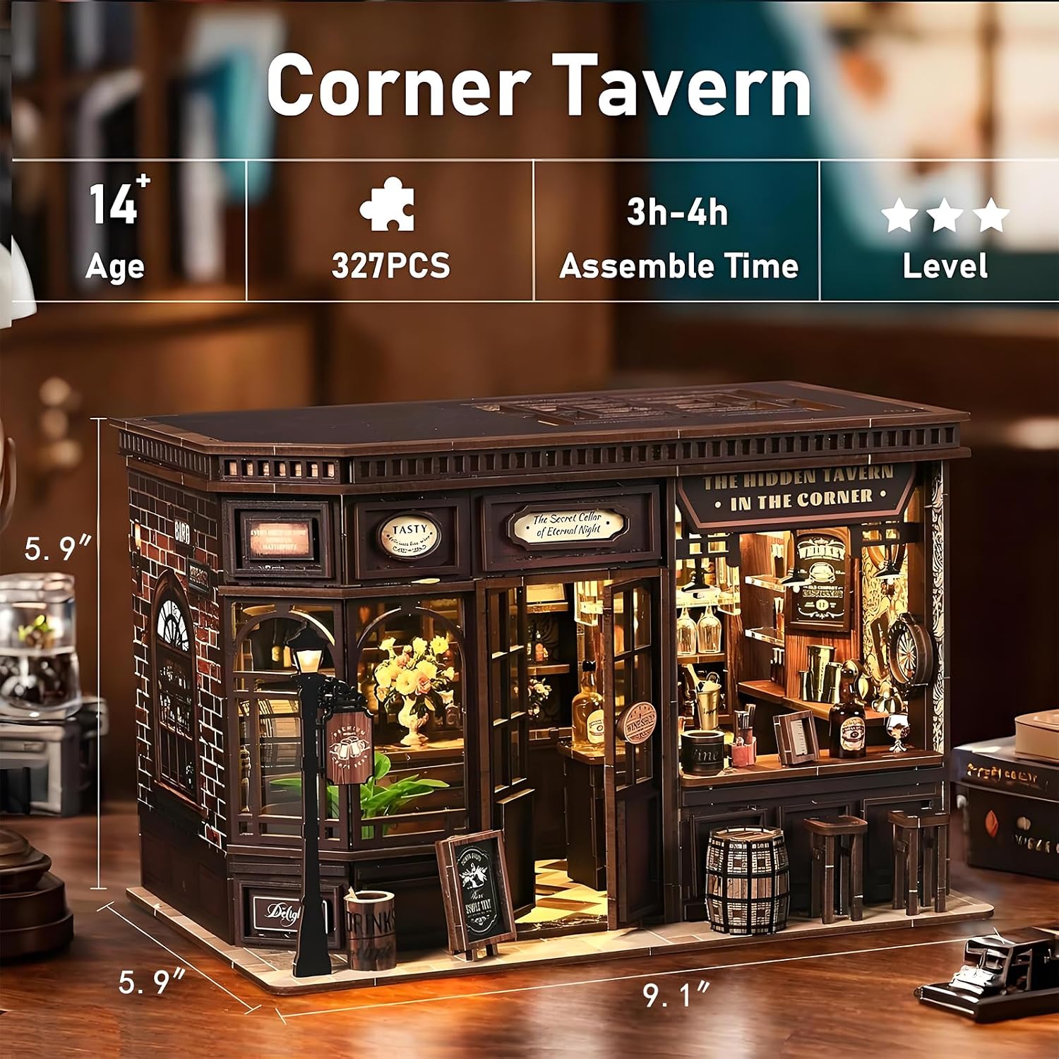 DIY組み立て、DIYミニハウスホームデコレーション、手作り - Lighting Home Decor Products のレビューと価格